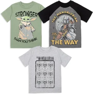 STAR WARS The Mandalorian Darth Vader Chewbacca Stormtrooper 3 Pack T-Shirts Infant to Big Kid
