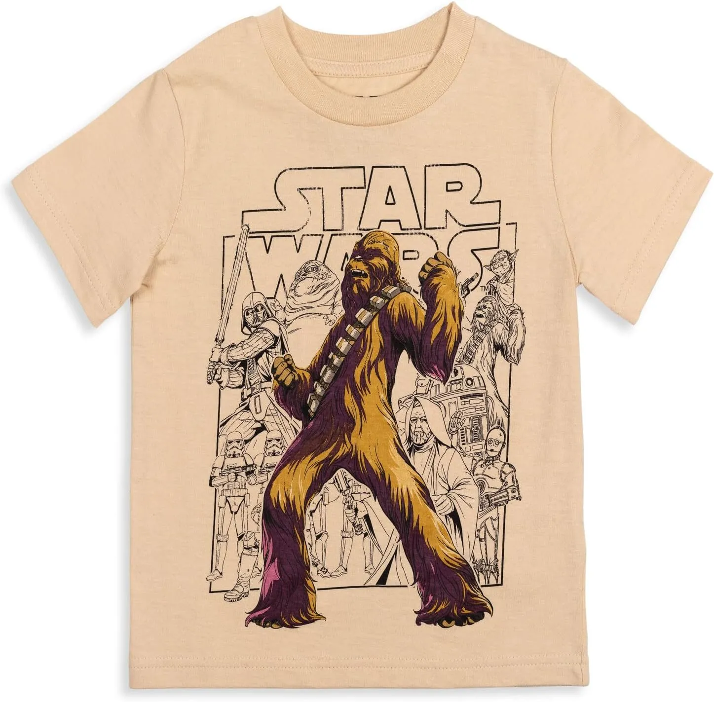 STAR WARS The Mandalorian Darth Vader Chewbacca Stormtrooper 3 Pack T-Shirts Infant to Big Kid