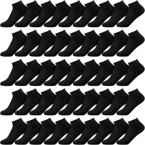 Syhood 60 Pairs No Show Socks Bulk Low Cut Socks for Men Women Unisex Thin Cotton Boat Liner for Homeless Casual Sports Tab
