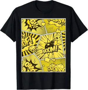 Varsity-Gold Yellow Comic Book University Varsity-Gold T-Shirt