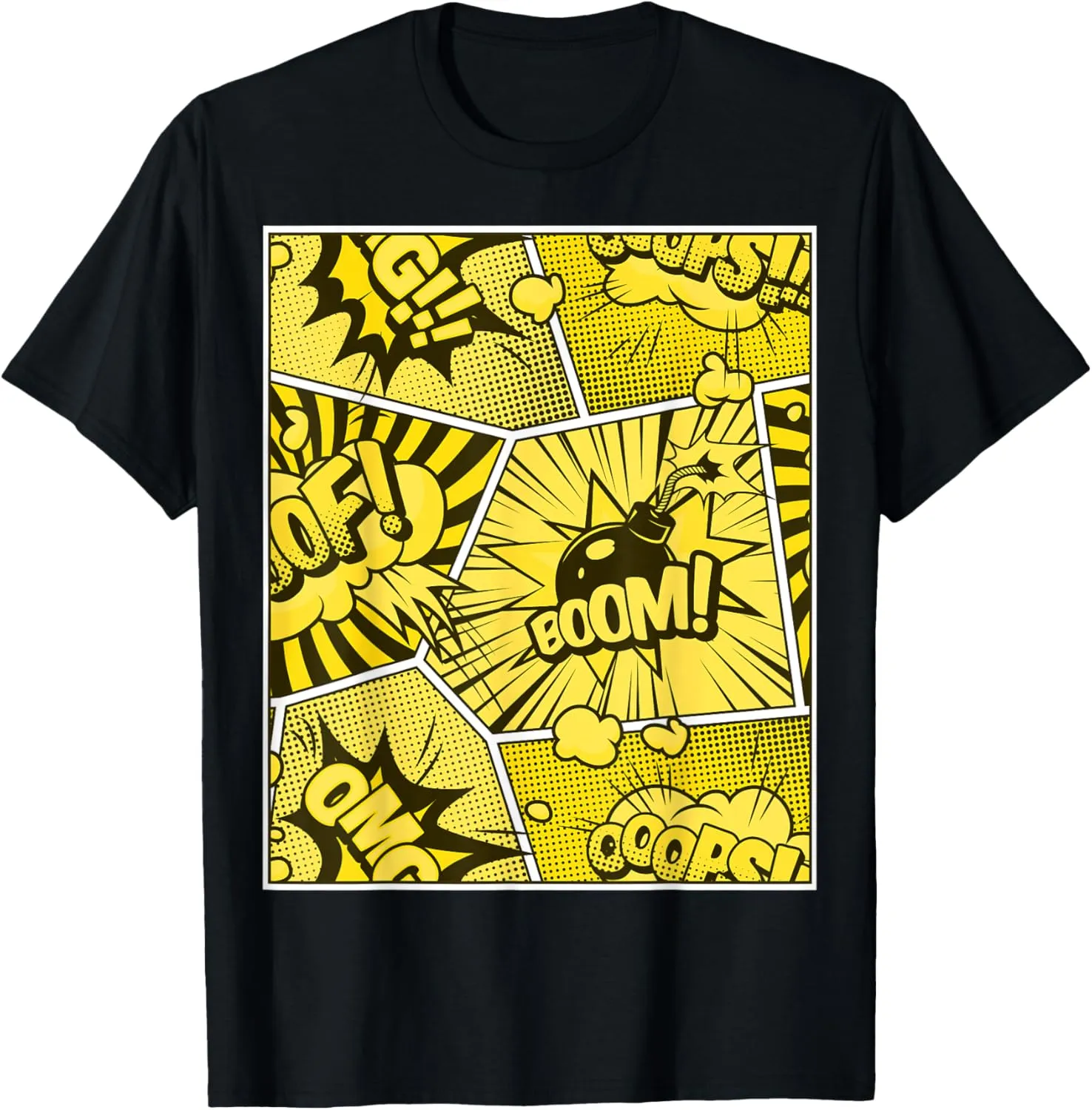 Varsity-Gold Yellow Comic Book University Varsity-Gold T-Shirt