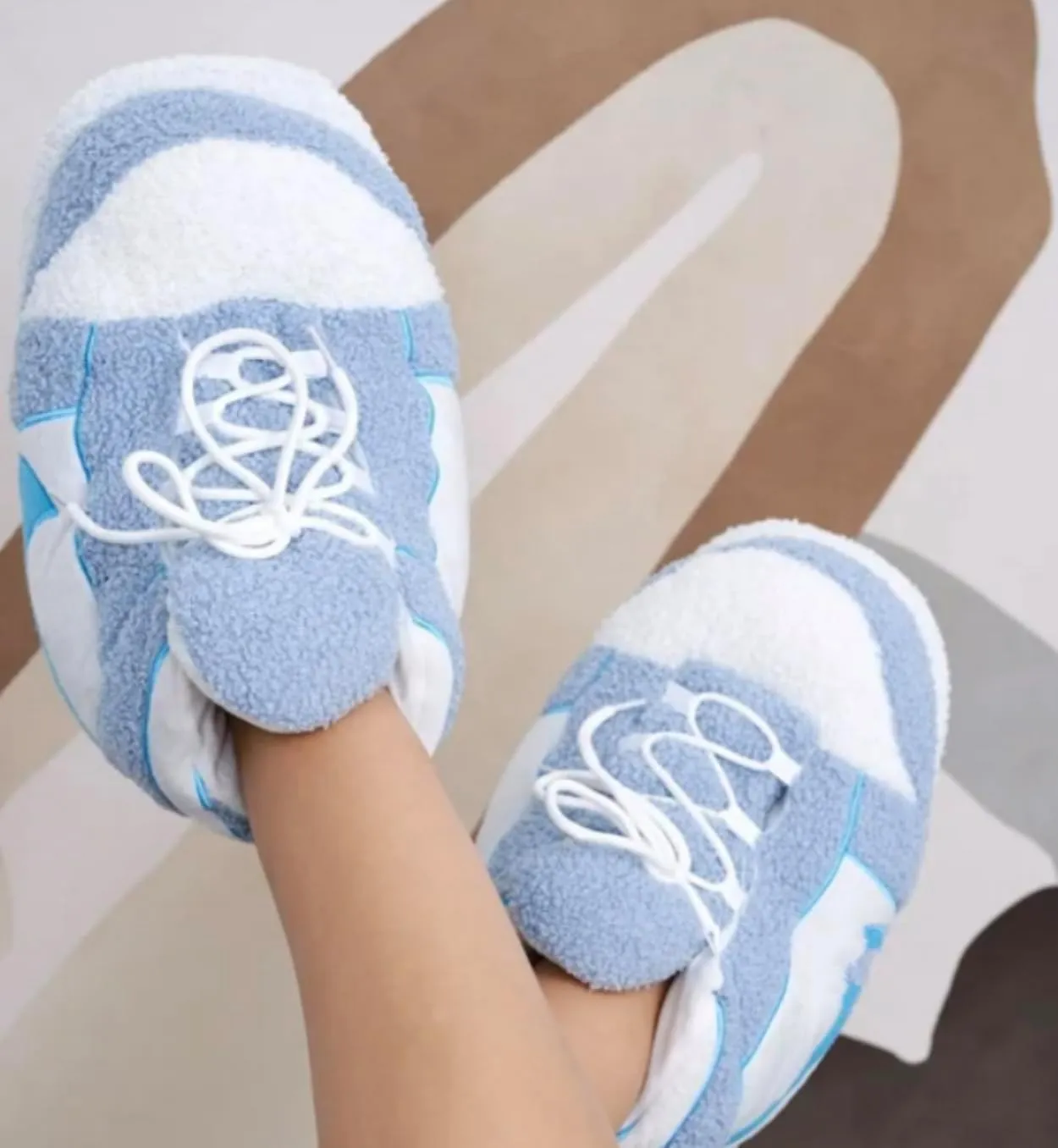 Warm Furry Sneakers Slipper Comfy House Shoes Winter Plush Fuzzy Slipper Shoes For Women Men One Size Fits Most Fluffy Slides For Indoor Outdoor Bigfoot Gifts Houseshoes