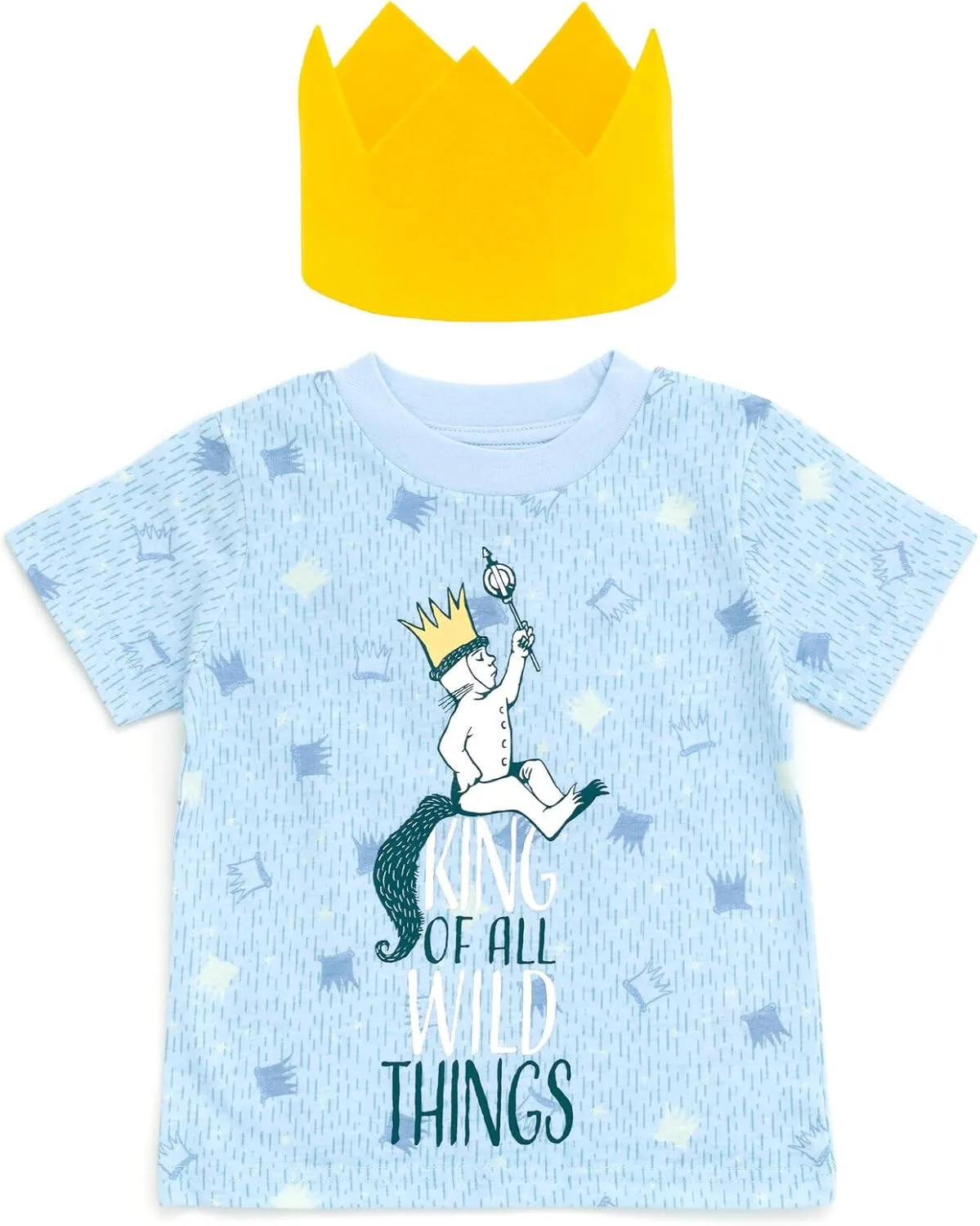 Warner Bros. Where The Wild Things are Max Cosplay T-Shirt and Crown Infant to Toddler