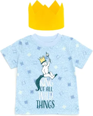 Warner Bros. Where The Wild Things are Max Cosplay T-Shirt and Crown Infant to Toddler