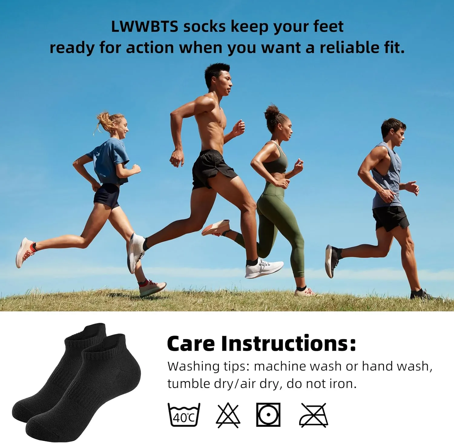 Womens Ankle Socks Running Athletic Sports Low Cut Socks No Show Socks for Women Tab Socks 6 Pairs
