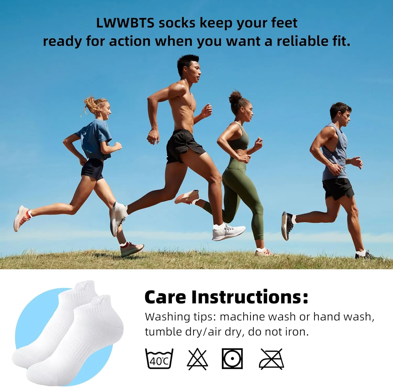 Womens Ankle Socks Running Athletic Sports Low Cut Socks No Show Socks for Women Tab Socks 6 Pairs