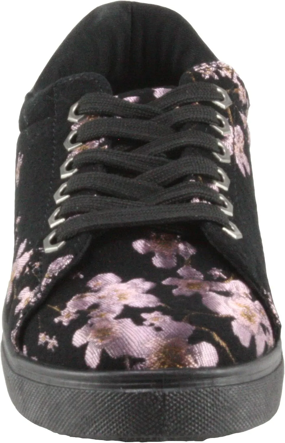 Women's Miss-6 Round-Toe Floral Lace-up Fashion Sneakers