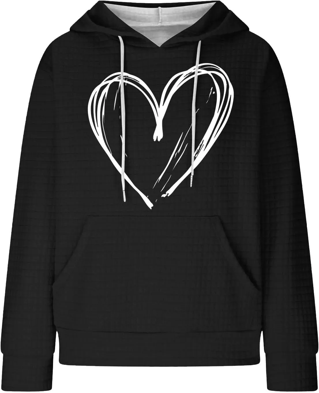 Women's Printed Oversized Hoodies,2024 Casual Crew Neck Long Sleeve Sweatshirts,Pullover Tunic Cute Winter