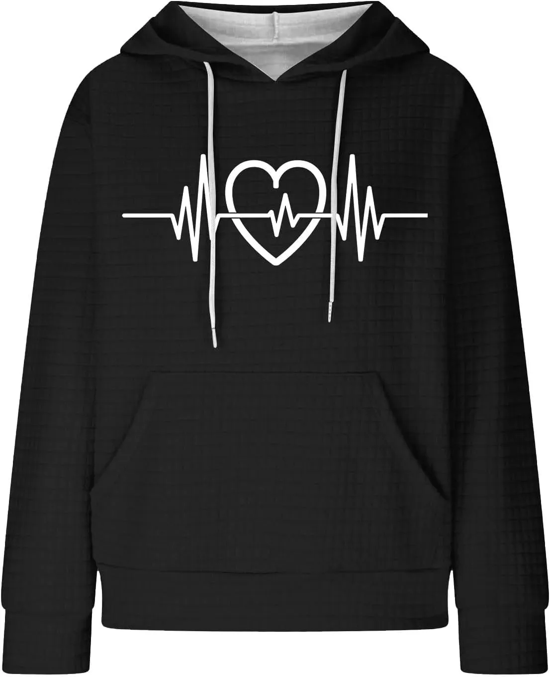 Women's Printed Oversized Hoodies,2024 Casual Crew Neck Long Sleeve Sweatshirts,Pullover Tunic Cute Winter