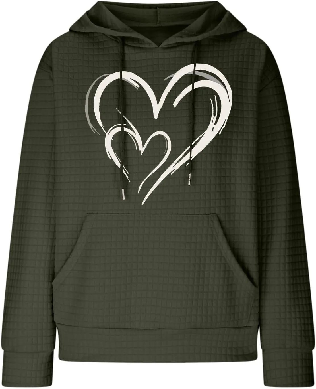 Women's Printed Oversized Hoodies,2024 Casual Crew Neck Long Sleeve Sweatshirts,Pullover Tunic Cute Winter