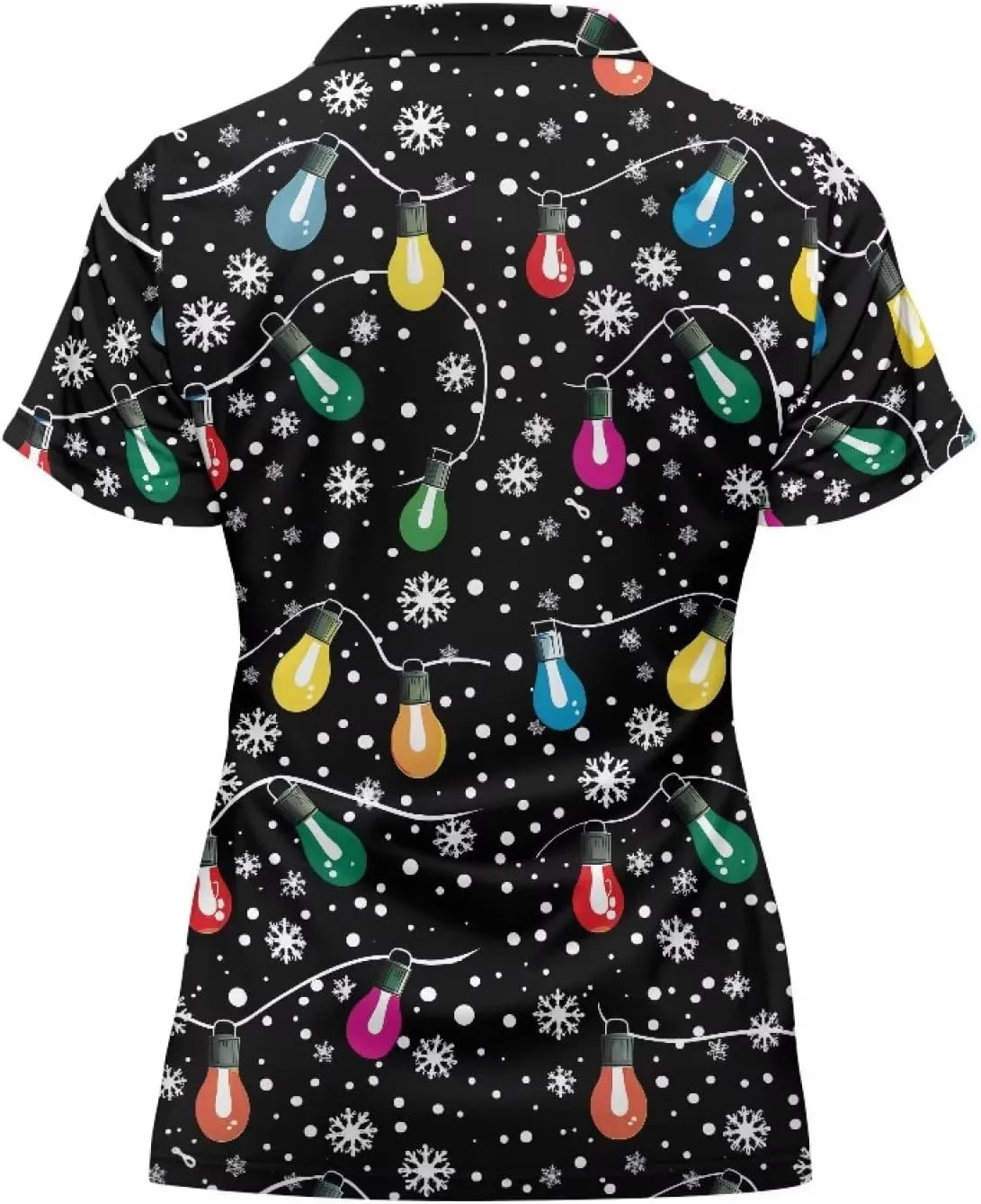 Women's Short Sleeve Golf Shirts Moisture Wicking Quarter Zip Athletic Casual Sports Tennis Pullover Workout Tops