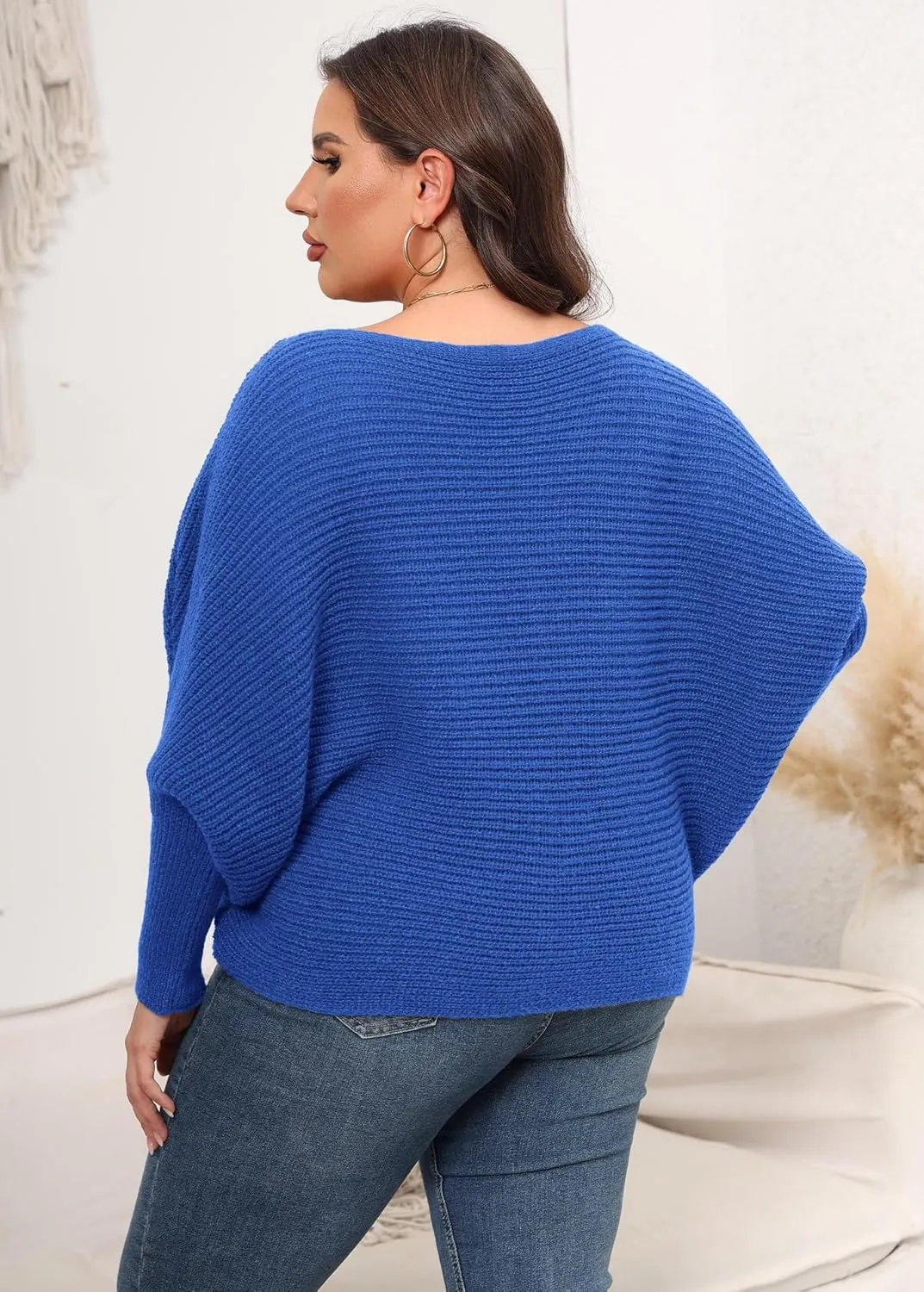 Woolicity Oversized Sweaters for Women 2024 Fall Pullover Off Shoulder Cable Knit Plus Size Sweaters