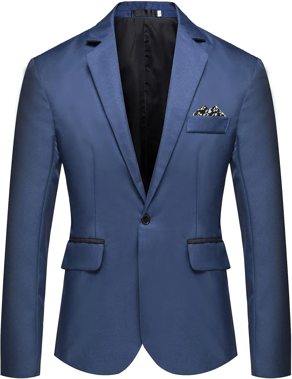 Ymosrh Mens Winter Jackets Men's Casual Business Wedding Long Sleeve Buttons Slim Fit Suit Coat Jacket for Men