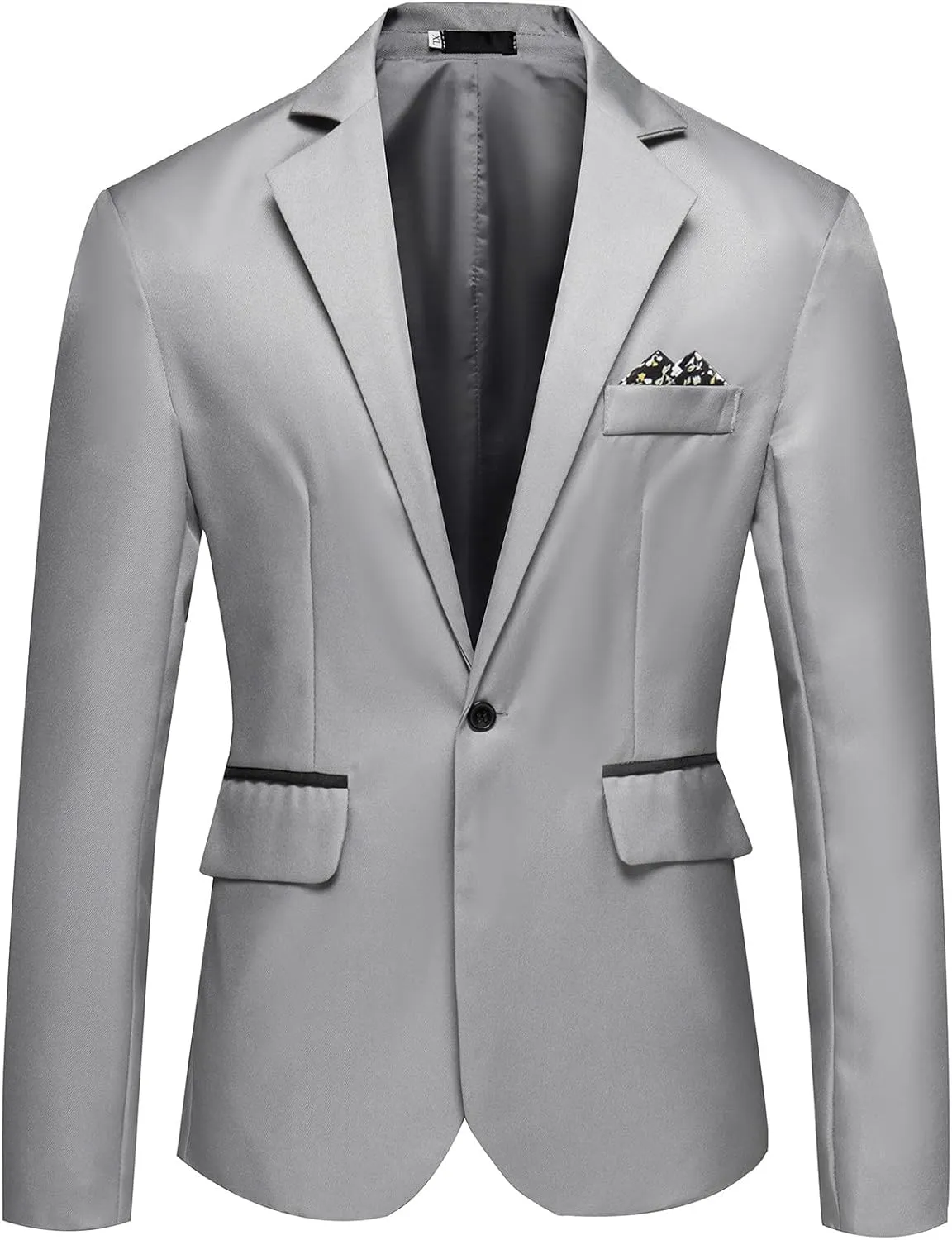 Ymosrh Mens Winter Jackets Men's Casual Business Wedding Long Sleeve Buttons Slim Fit Suit Coat Jacket for Men