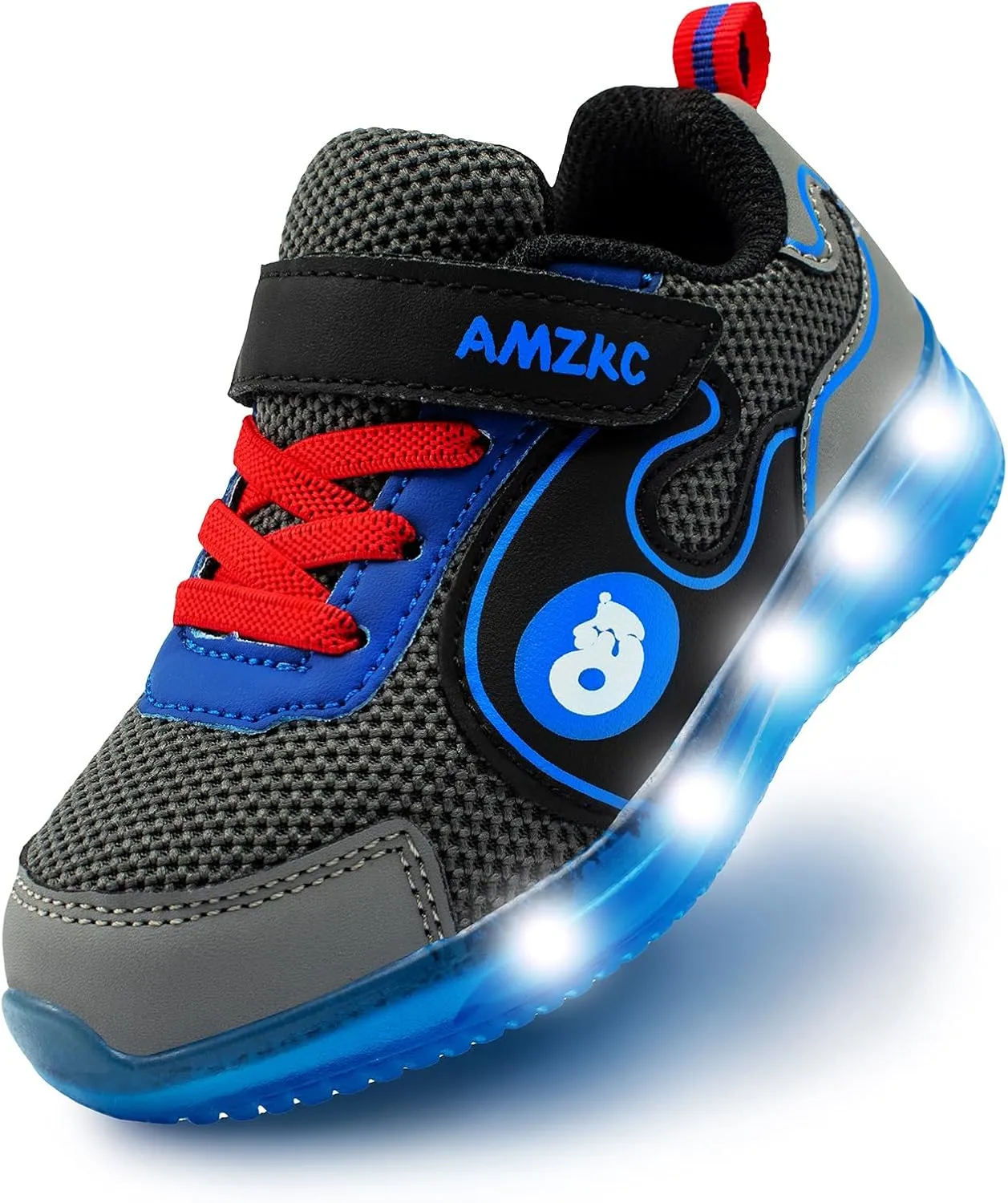 ZKA Light Up Shoes for Boys AMD Girls Toddler Size 5 to Little Kid Size 13 Walking Running Tennis Casual Fashion Sport